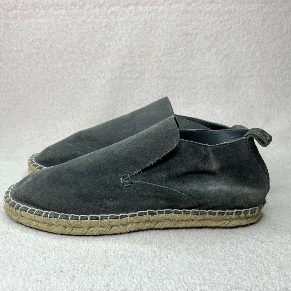 Vince Ronan Suede Slip/Pull On Espadrille Flat Ankle Booties Women’s 8 Gray Boho - Picture 5 of 12